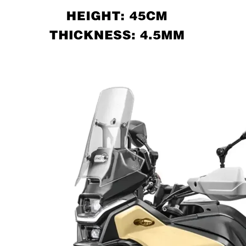 for CF MOTO 450MT Windshield 450 MT Accessories Motorcycle Front Windscreen for CFmoto MT450 Windshield MT 450 2024 Parts
