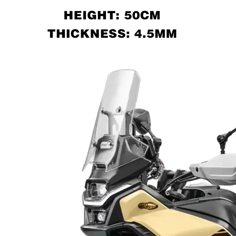 for CF MOTO 450MT Windshield 450 MT Accessories Motorcycle Front Windscreen for CFmoto MT450 Windshield MT 450 2024 Parts