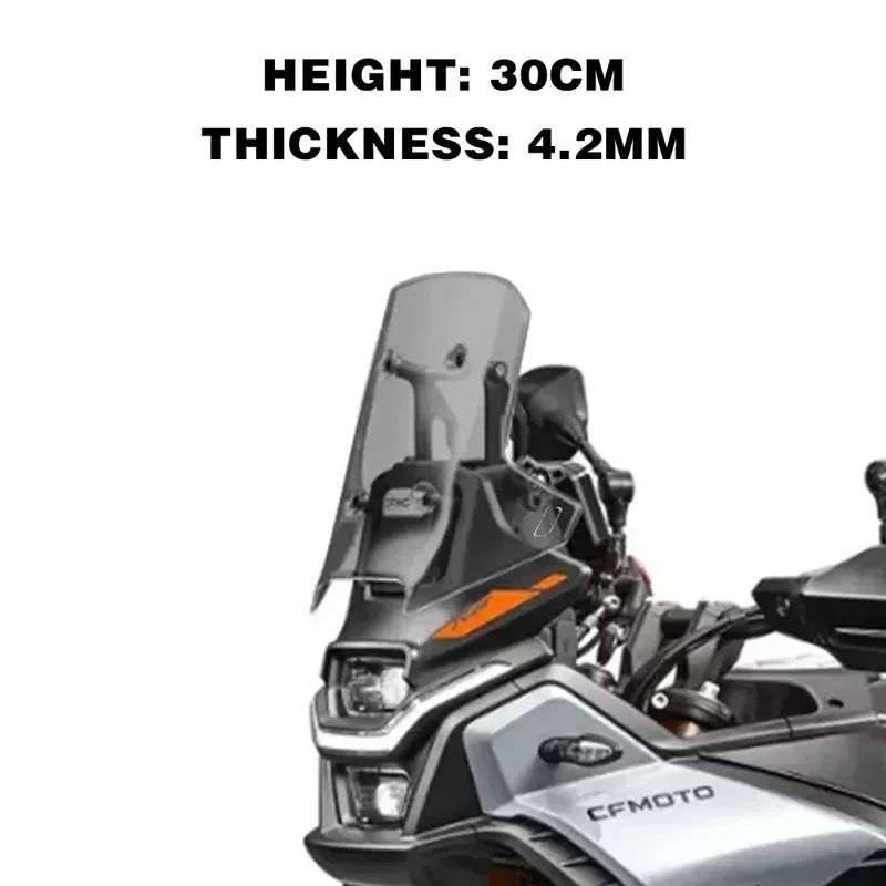 for CF MOTO 450MT Windshield 450 MT Accessories Motorcycle Front Windscreen for CFmoto MT450 Windshield MT 450 2024 Parts