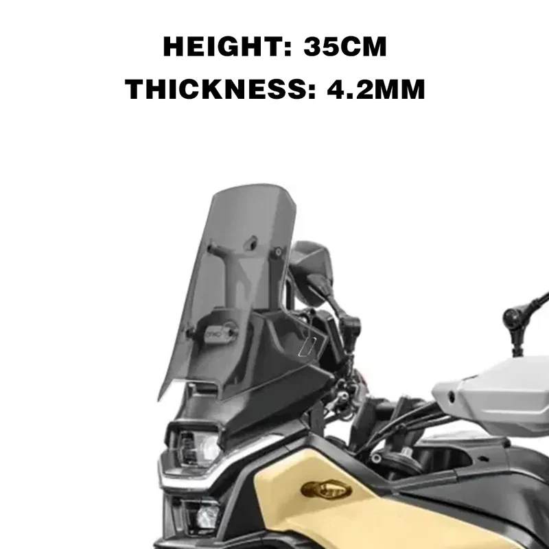 for CF MOTO 450MT Windshield 450 MT Accessories Motorcycle Front Windscreen for CFmoto MT450 Windshield MT 450 2024 Parts