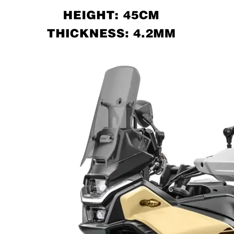 for CF MOTO 450MT Windshield 450 MT Accessories Motorcycle Front Windscreen for CFmoto MT450 Windshield MT 450 2024 Parts