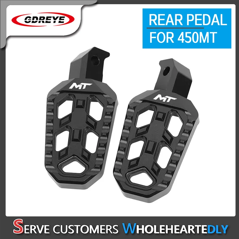 FOR CFMOTO 450MT 450 MT 2024 Motorcycle CNC Aluminium Rear Footrest Expandable Teeth Pedal Kit Foot Pegs Pedal