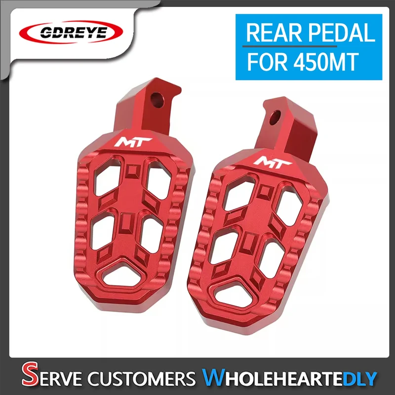 FOR CFMOTO 450MT 450 MT 2024 Motorcycle CNC Aluminium Rear Footrest Expandable Teeth Pedal Kit Foot Pegs Pedal