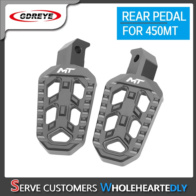 FOR CFMOTO 450MT 450 MT 2024 Motorcycle CNC Aluminium Rear Footrest Expandable Teeth Pedal Kit Foot Pegs Pedal
