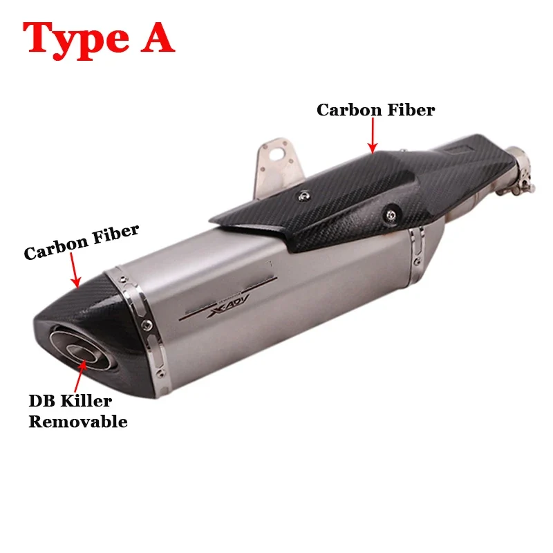 Slip On Motorcycle Exhaust Muffler Escape Systems Tube Header Front Link Pipe For Honda X-ADV 750 X ADV750 ADV 2017 2018 - 2023