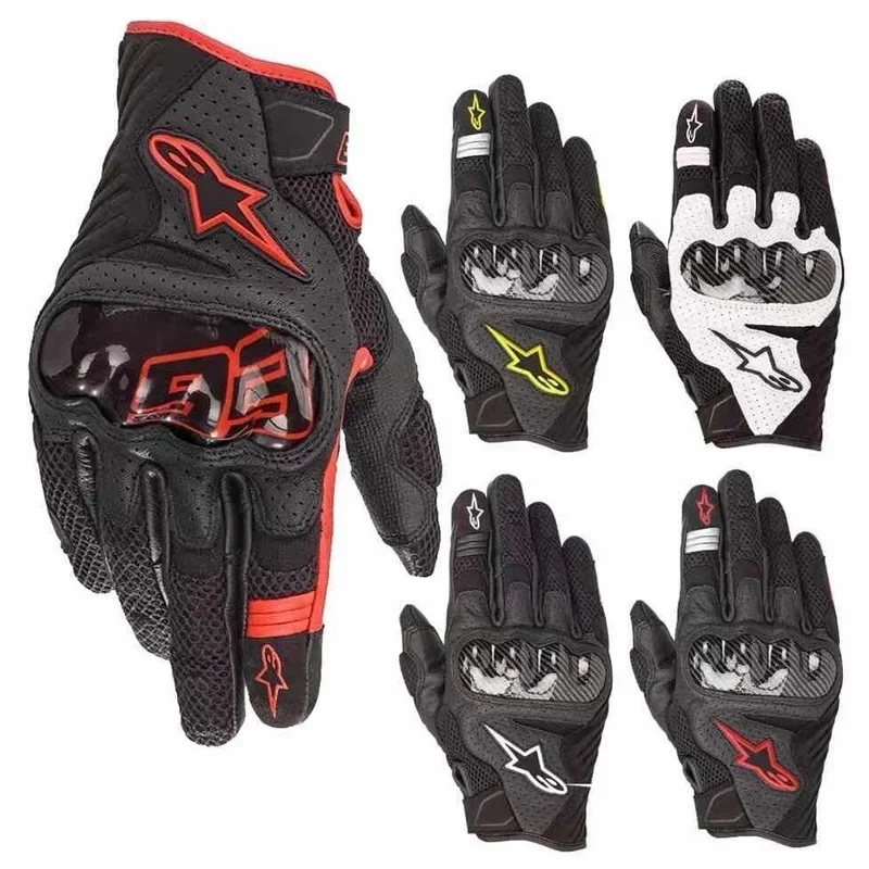 Italian A-star GPX original single racing gloves, motorcycle riding leather anti drop all season wind resistant gloves