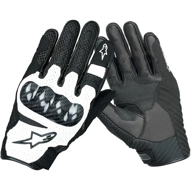 Italian A-star GPX original single racing gloves, motorcycle riding leather anti drop all season wind resistant gloves