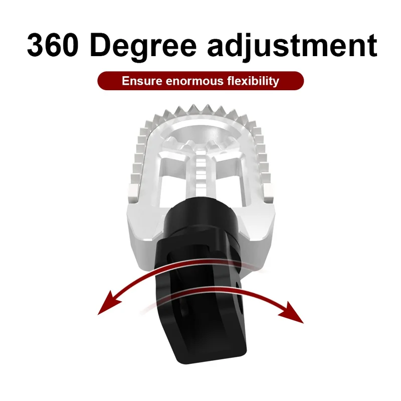 For Honda XL750 TRANSALP Kawasaki KLX250S KLX250R KLX300/650 Rotatable Footrest Footpegs Pedals Motorcycle Front Wide Foot Pegs