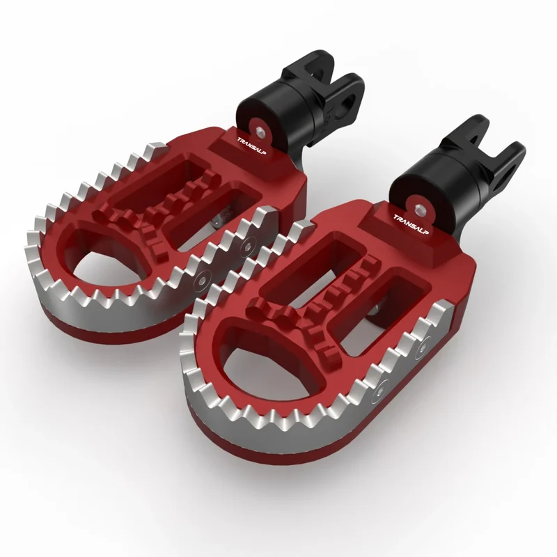For Honda XL750 TRANSALP Kawasaki KLX250S KLX250R KLX300/650 Rotatable Footrest Footpegs Pedals Motorcycle Front Wide Foot Pegs