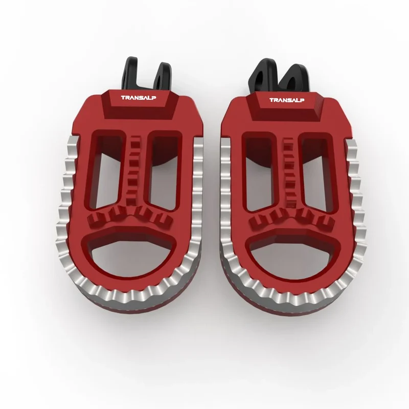 For Honda XL750 TRANSALP Kawasaki KLX250S KLX250R KLX300/650 Rotatable Footrest Footpegs Pedals Motorcycle Front Wide Foot Pegs