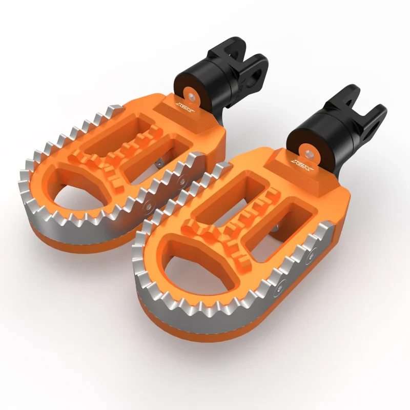 For Honda XL750 TRANSALP Kawasaki KLX250S KLX250R KLX300/650 Rotatable Footrest Footpegs Pedals Motorcycle Front Wide Foot Pegs