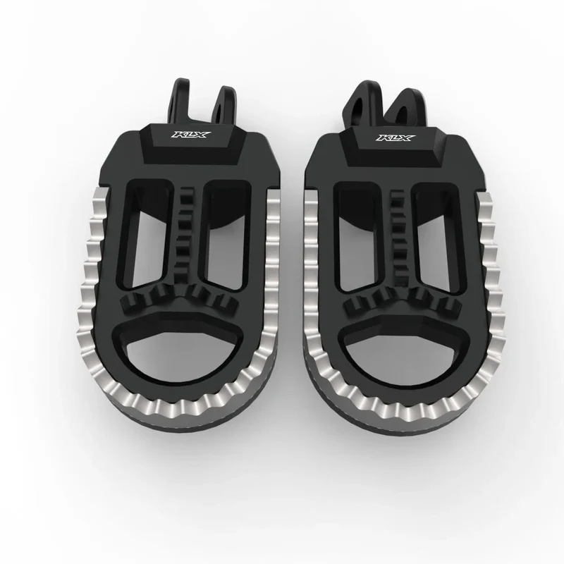 For Honda XL750 TRANSALP Kawasaki KLX250S KLX250R KLX300/650 Rotatable Footrest Footpegs Pedals Motorcycle Front Wide Foot Pegs