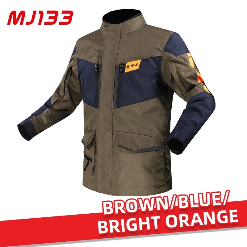 LS2 MJ133 motorcycle riding clothing spring winter male motorcycle racing pull suit anti-fall wear four seasons general moto jac