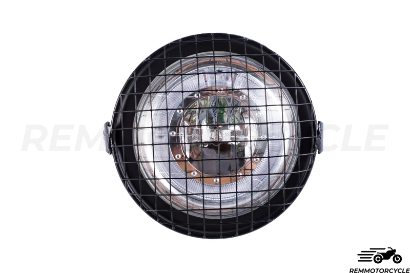 Phare avant LED 16,5 cm avec Grilles et Halo