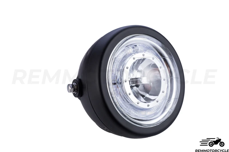 Phare avant LED 16,5 cm avec Grilles et Halo