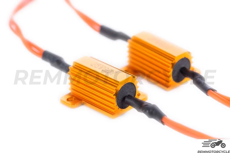Lot de 2 Résistances pour clignotant ou feu 12V