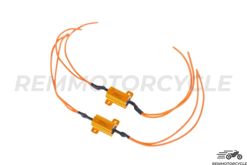 Lot de 2 Résistances pour clignotant ou feu 12V