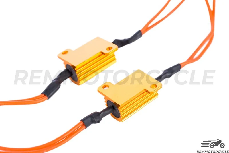 Lot de 2 Résistances pour clignotant ou feu 12V