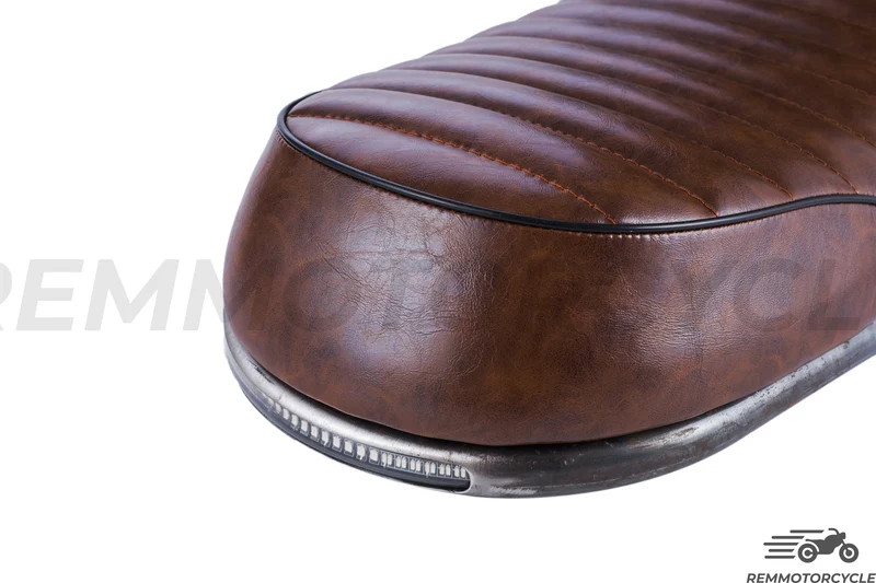 selle scrambler avec Boucle Arrière moto feux LED