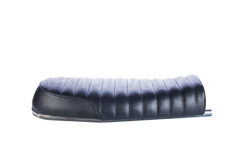 Selle Moto Noir + Boucle Plate Longue+ bande LED intégrée