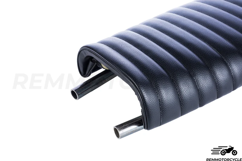Selle Moto Noir + Boucle Plate Longue+ bande LED intégrée