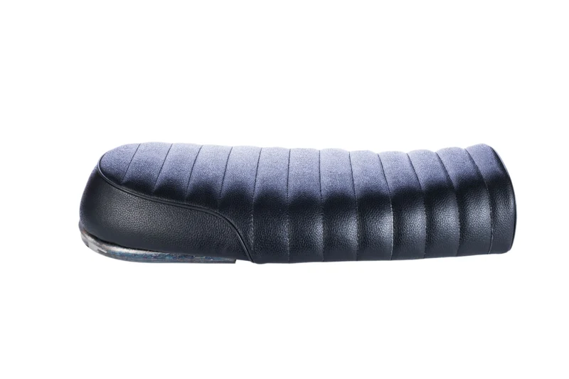 Selle Moto Noir + Boucle Plate Courte + bande LED intégrée