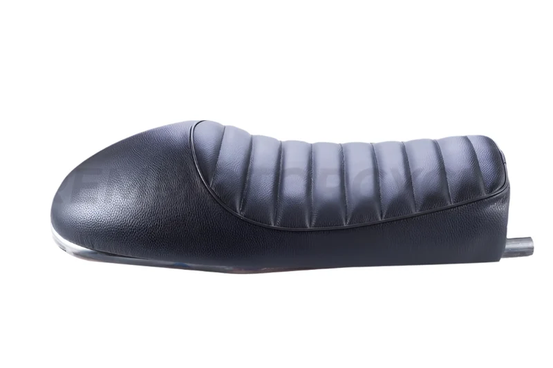 Selle Noir Racing + Boucle plate longue + Bande LED