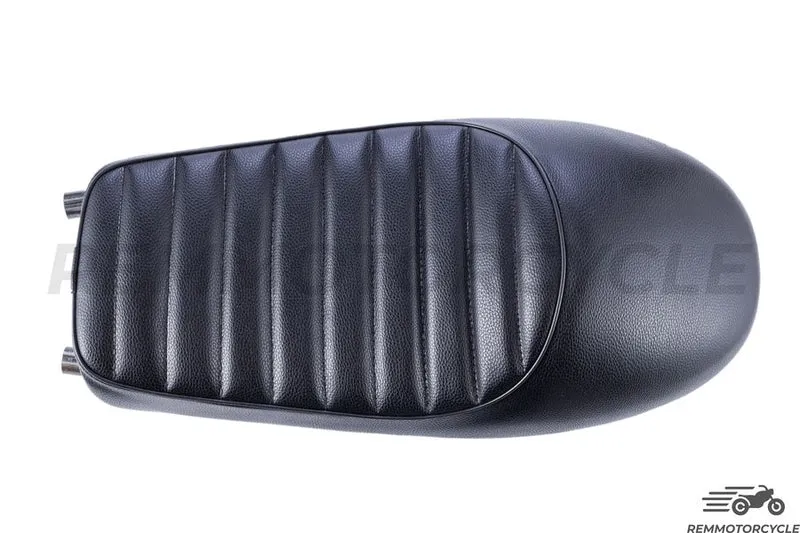 Selle Noir Racing + Boucle plate longue + Bande LED