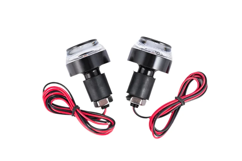 Paire de Clignotants Embouts de Guidon Bulles