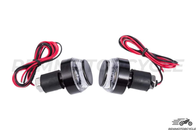 Paire de Clignotants Embouts de Guidon Bulles