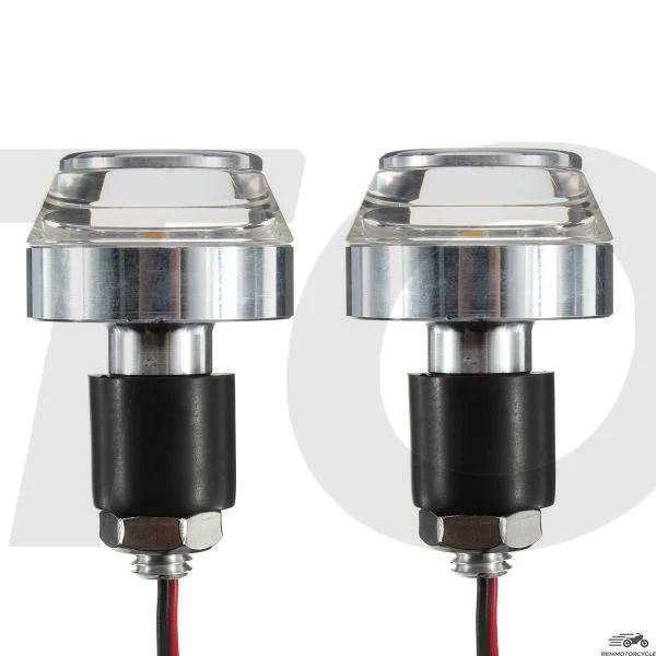 Paire de Clignotants Embouts de Guidon Bulles