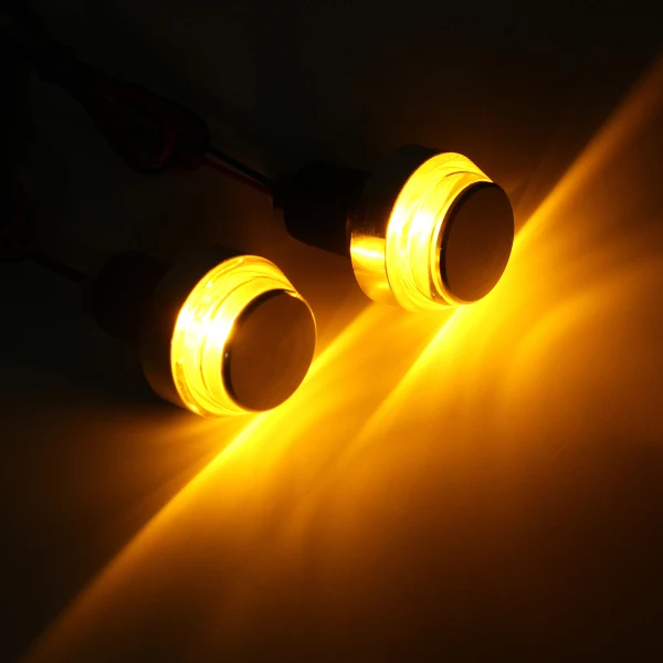 Paire de Clignotants Embouts de Guidon Bulles