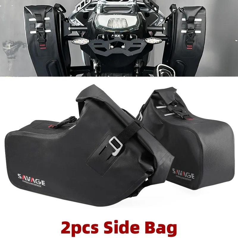 Waterproof Motorcycle 2pcs Saddlebag Travel Bags For CFMOTO 450MT 2024 Side Bag Storage Pannier Luggage Bracket Support MT450
