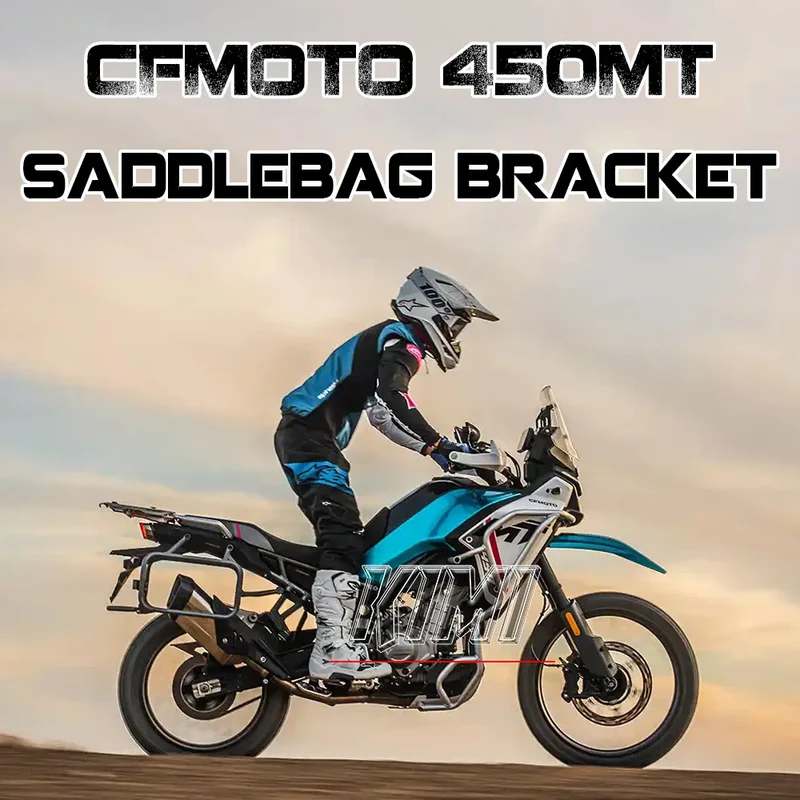For CFMOTO 450MT CF MOTO Motorcycle Side Saddlebag Luggage Pannier Rack Trunk Travel Box Toolbox Bracket Mount Frame Accessories
