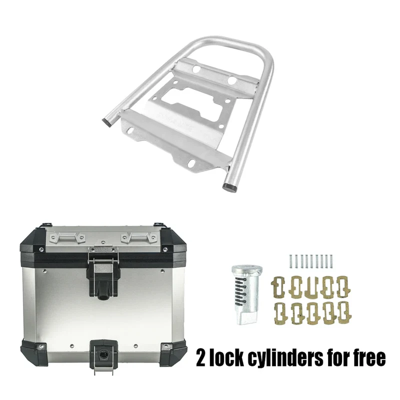 Motorcycle Helmet Box Top Tail Rear Luggage Storage Tool Cases Panniers With Bracket Rack For Honda NC750X NC 750 X/S 2021-2023