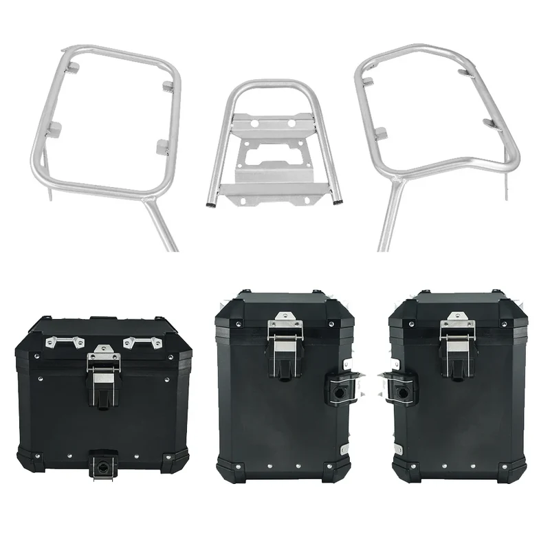 Motorcycle Helmet Box Top Tail Rear Luggage Storage Tool Cases Panniers With Bracket Rack For Honda NC750X NC 750 X/S 2021-2023