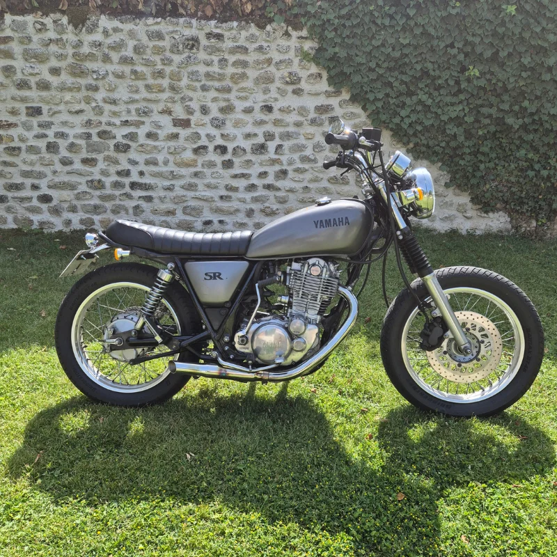 Selle cafe racer biplace noir