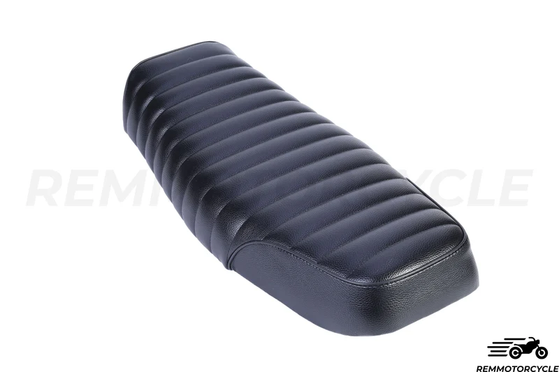 Selle cafe racer biplace noir