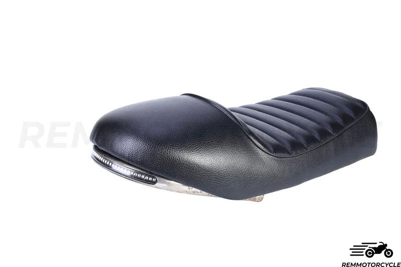 Selle Cafe Racer avec Boucle arriere et Feux LED intégrées pour XJR