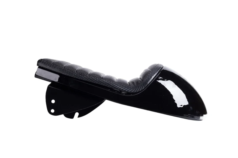 Boucle Arriere BMW Noir avec selle Cafe Racer Mono amortisseur avec LED