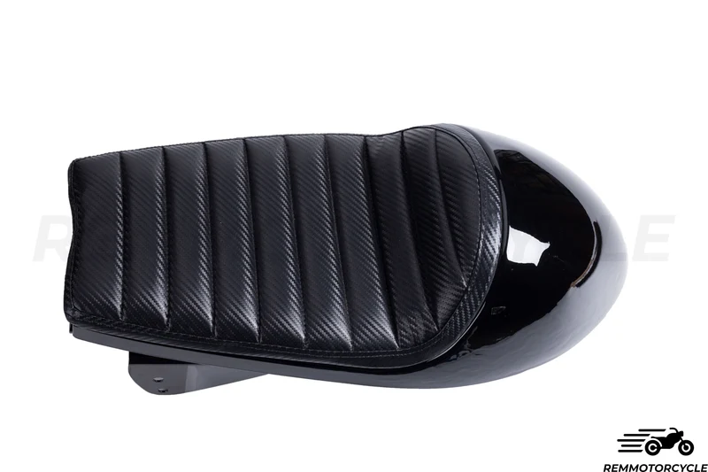 Boucle Arriere BMW Noir avec selle Cafe Racer Mono amortisseur avec LED