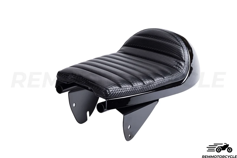 Boucle Arriere BMW Noir avec selle Cafe Racer Mono amortisseur avec LED