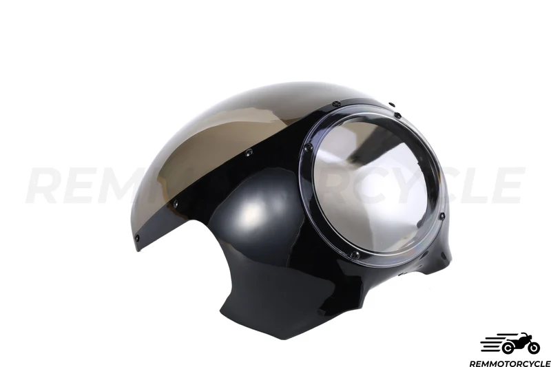 Tete de fourche Cafe Racer Noir Type 2