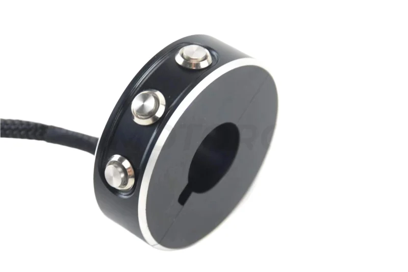Commodo moto 3 boutons SNAP noir