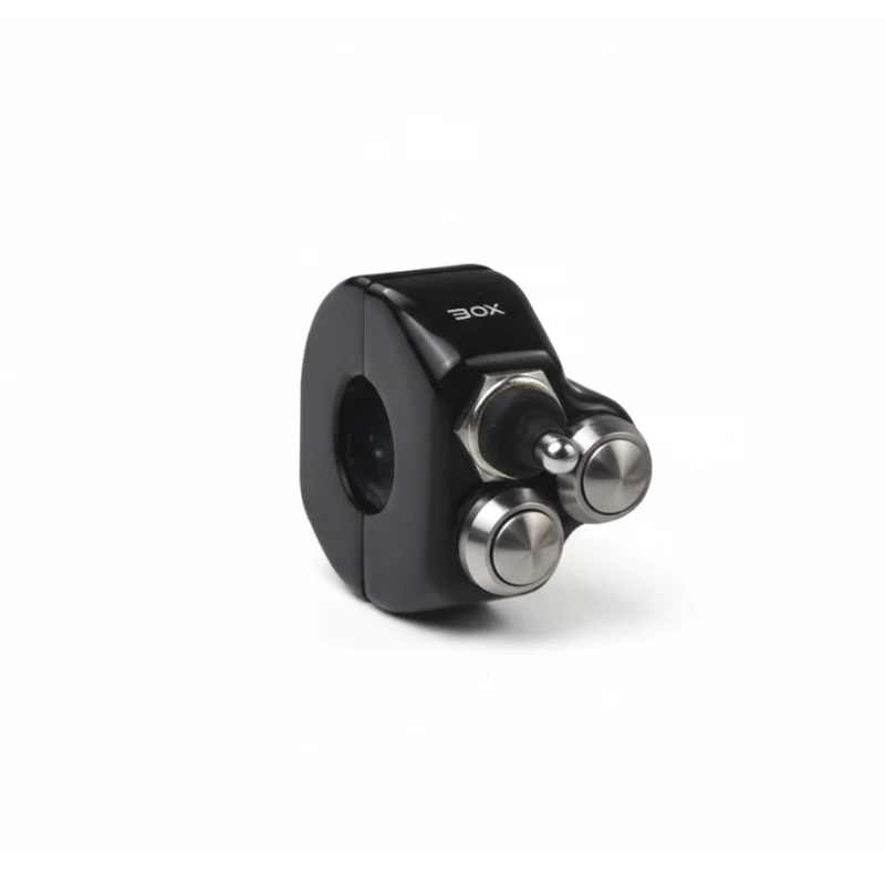 Commodo moto CNC 3 boutons + Levier 3P Noir ou Argent