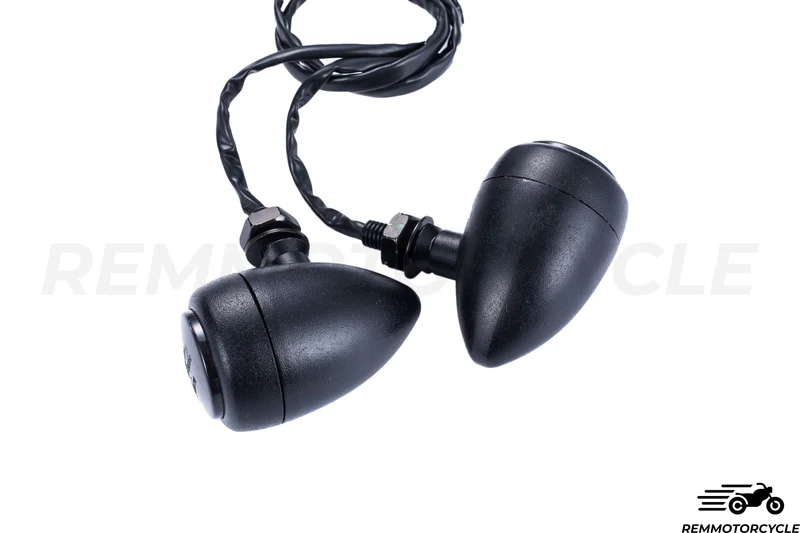 Paire de Clignotants LED FULL Noir