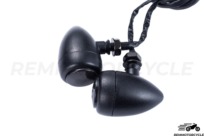 Paire de Clignotants LED FULL Noir