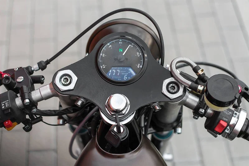 Compteur Moto Digital Complet à câble avec support