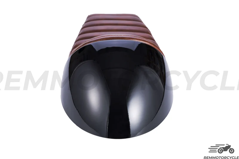 Selle Cafe Racer Noir assise Marron