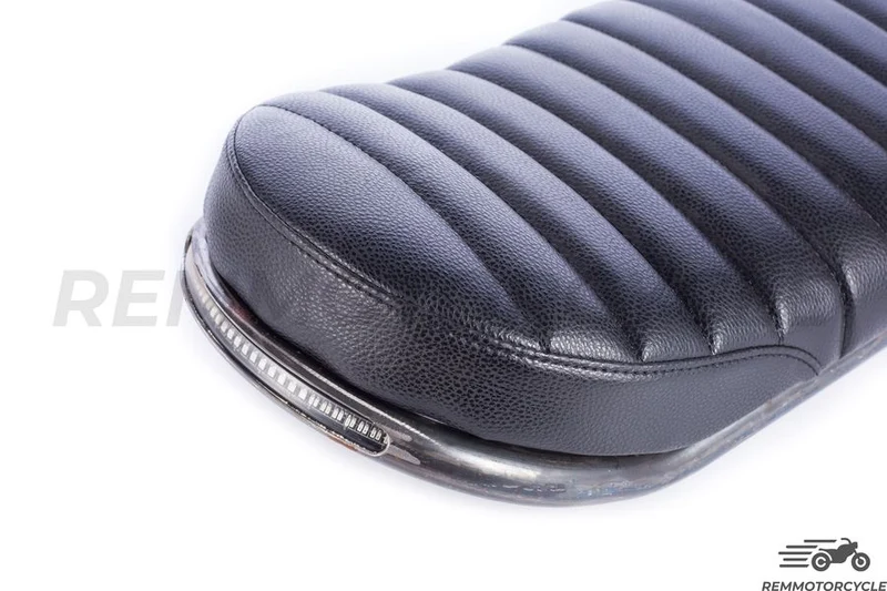 Selle Noir relevée Type 2 fond en métal 50 ou 60 cm avec Boucle Avec ou Sans LED